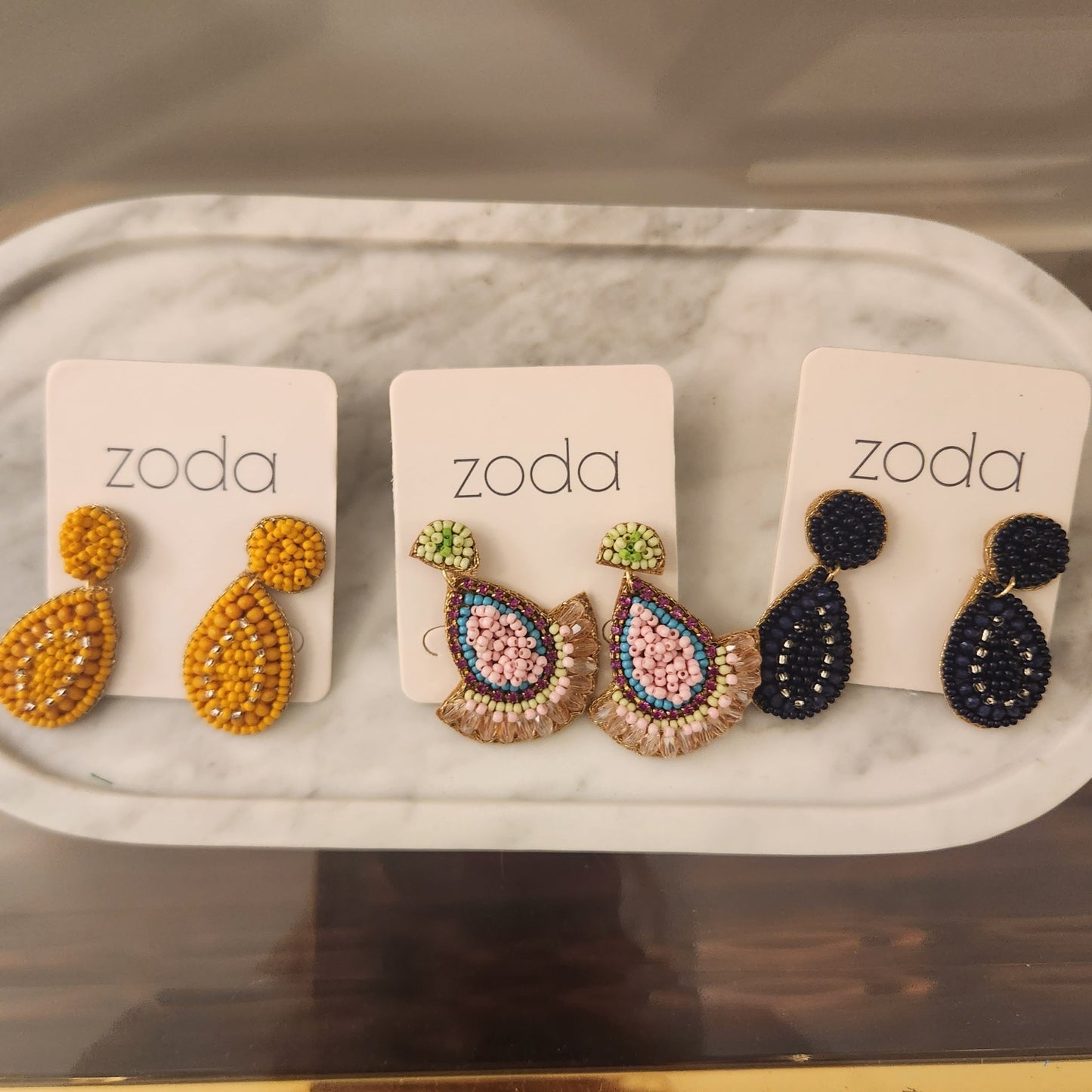 Zoda Beaded Earrings - Multicoloured