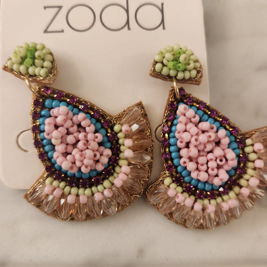 Zoda Beaded Earrings - Multicoloured