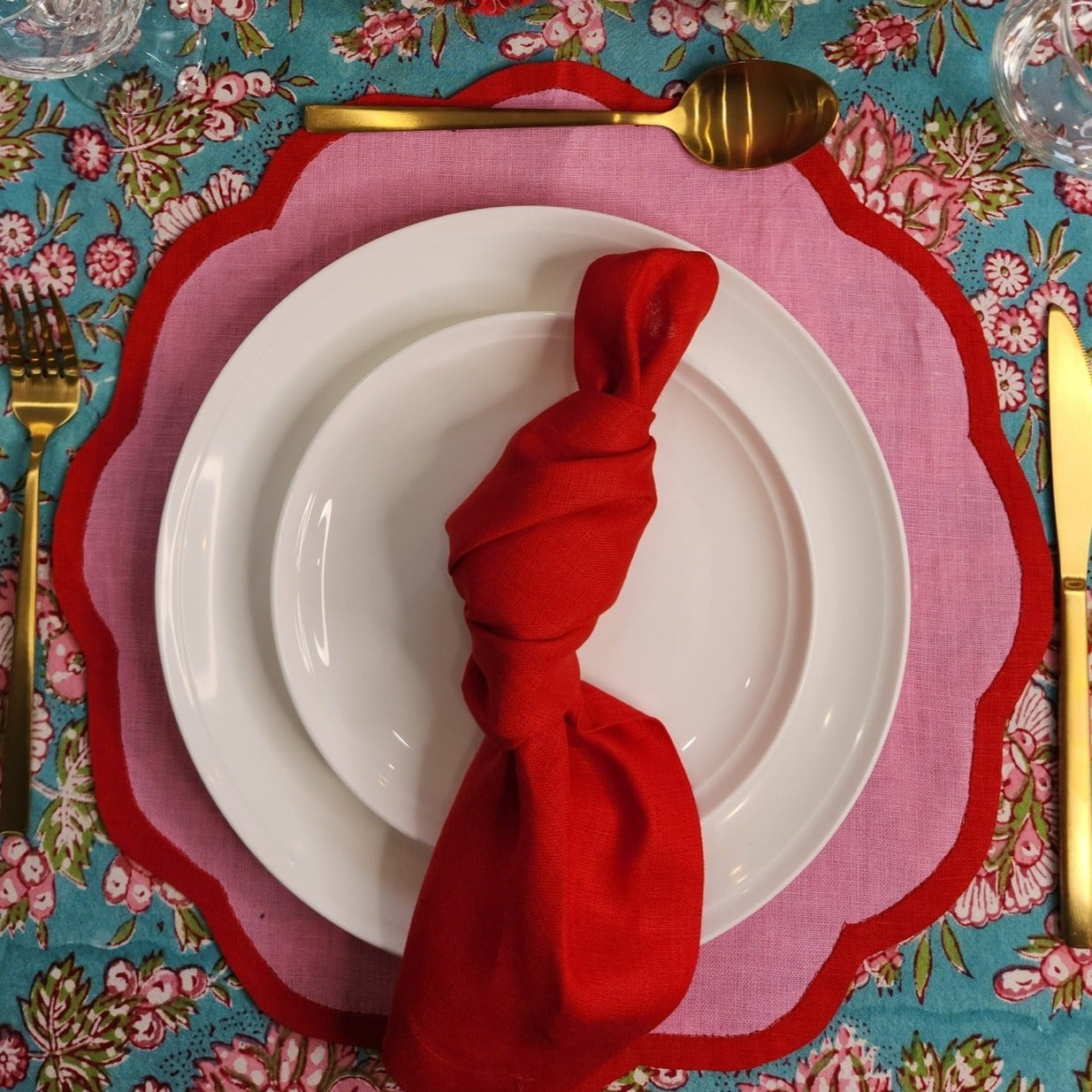 Table Collectiv Valentina Napkins - Scarlet Red
