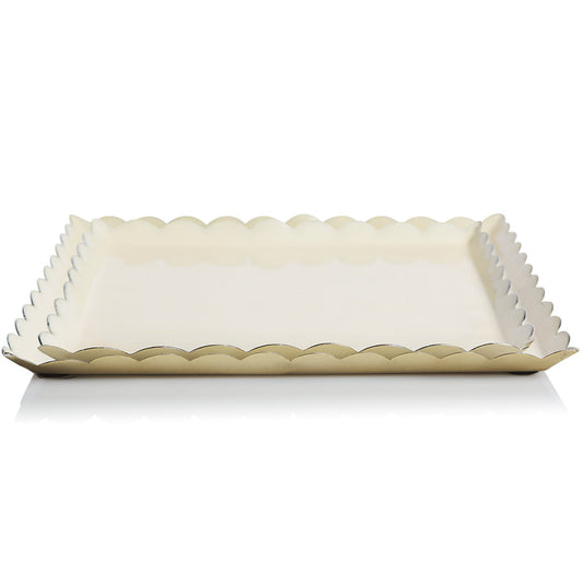 Bazaar Scallop Square Tray (Set of Two)