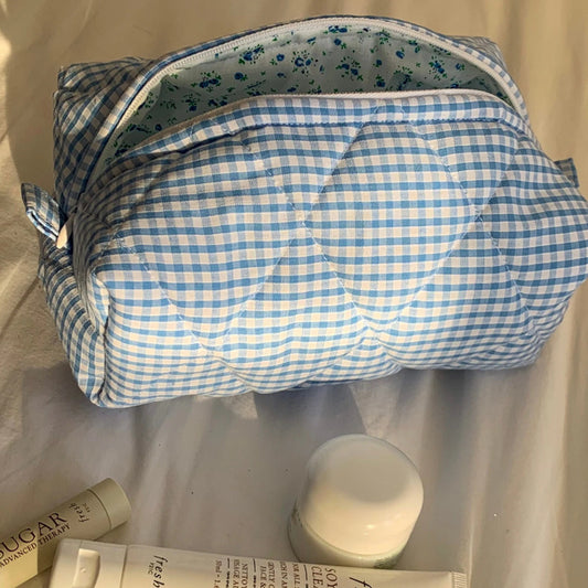 The Gingham Make-up Bag