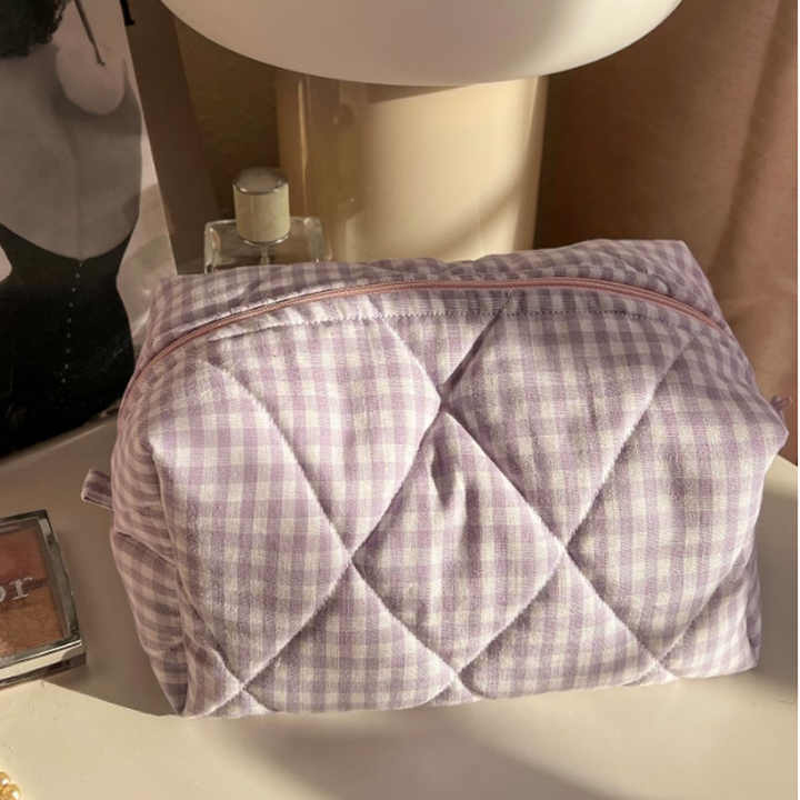 The Gingham Make-up Bag