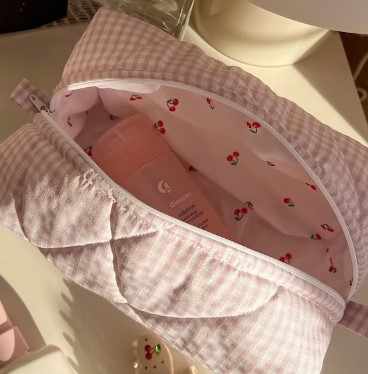 The Gingham Make-up Bag