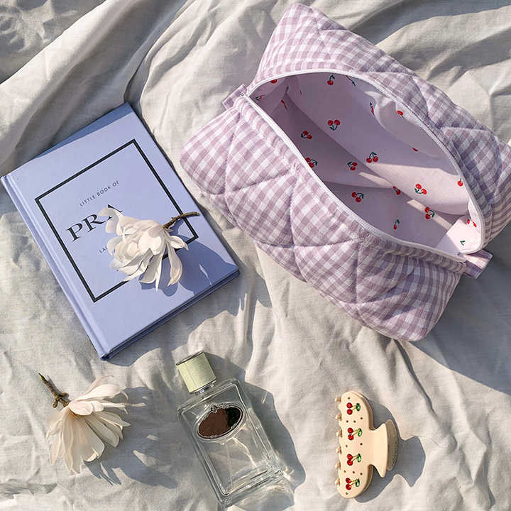 The Gingham Make-up Bag