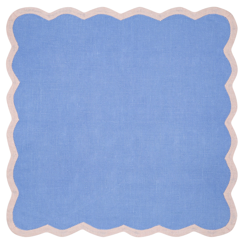 Valentina Napkins - Bel Air Blue/Cream 4pk