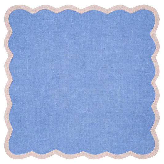 Valentina Napkins - Bel Air Blue/Cream 4pk