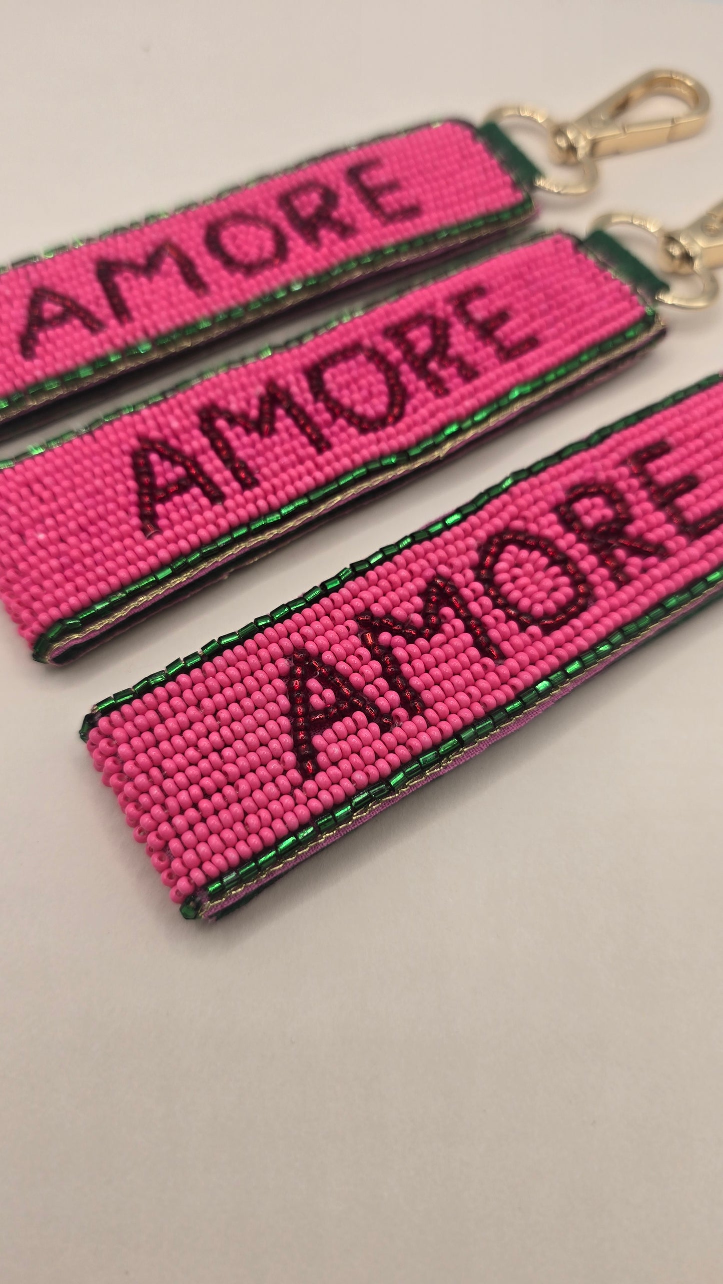 Amore Beaded Keyring