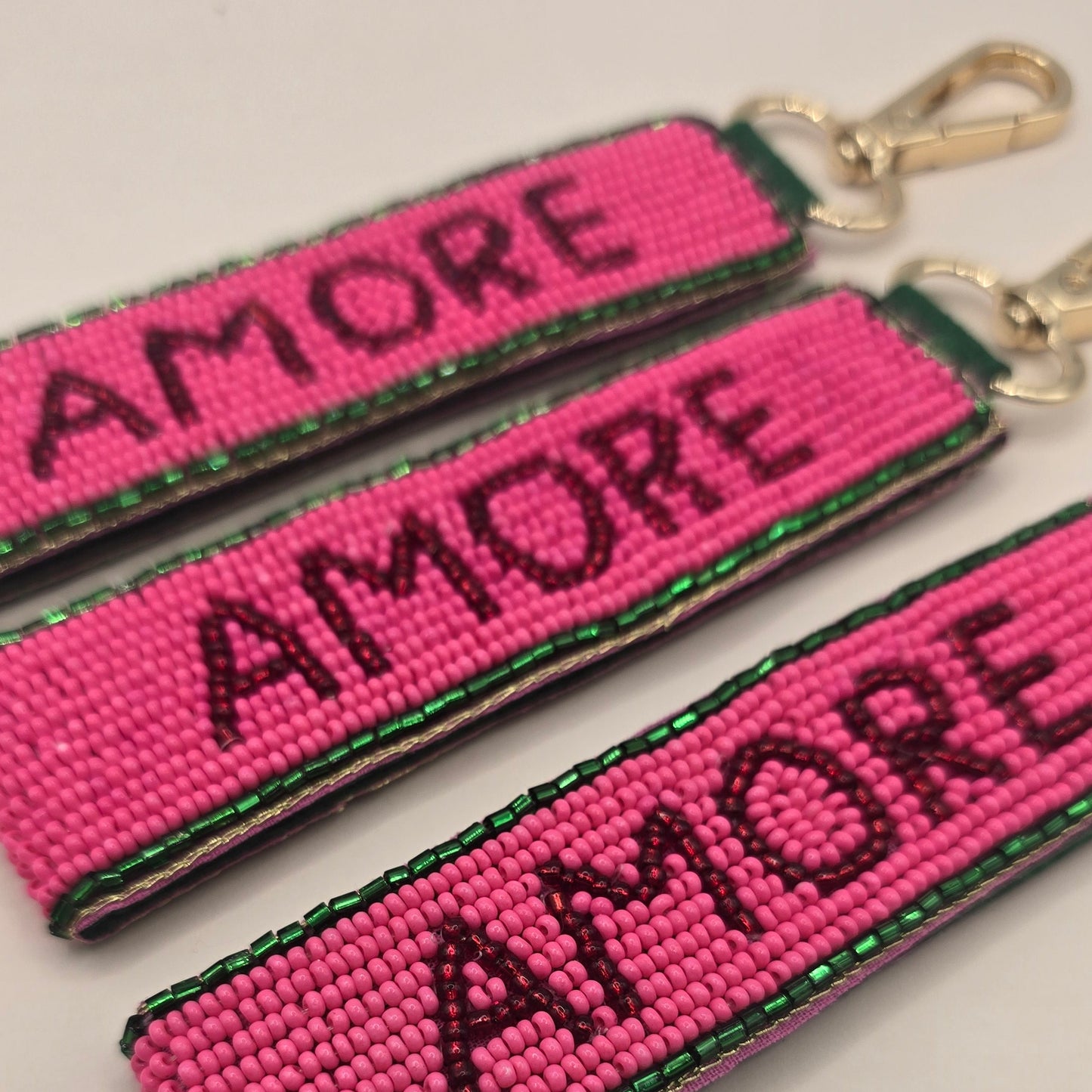 Amore Beaded Keyring