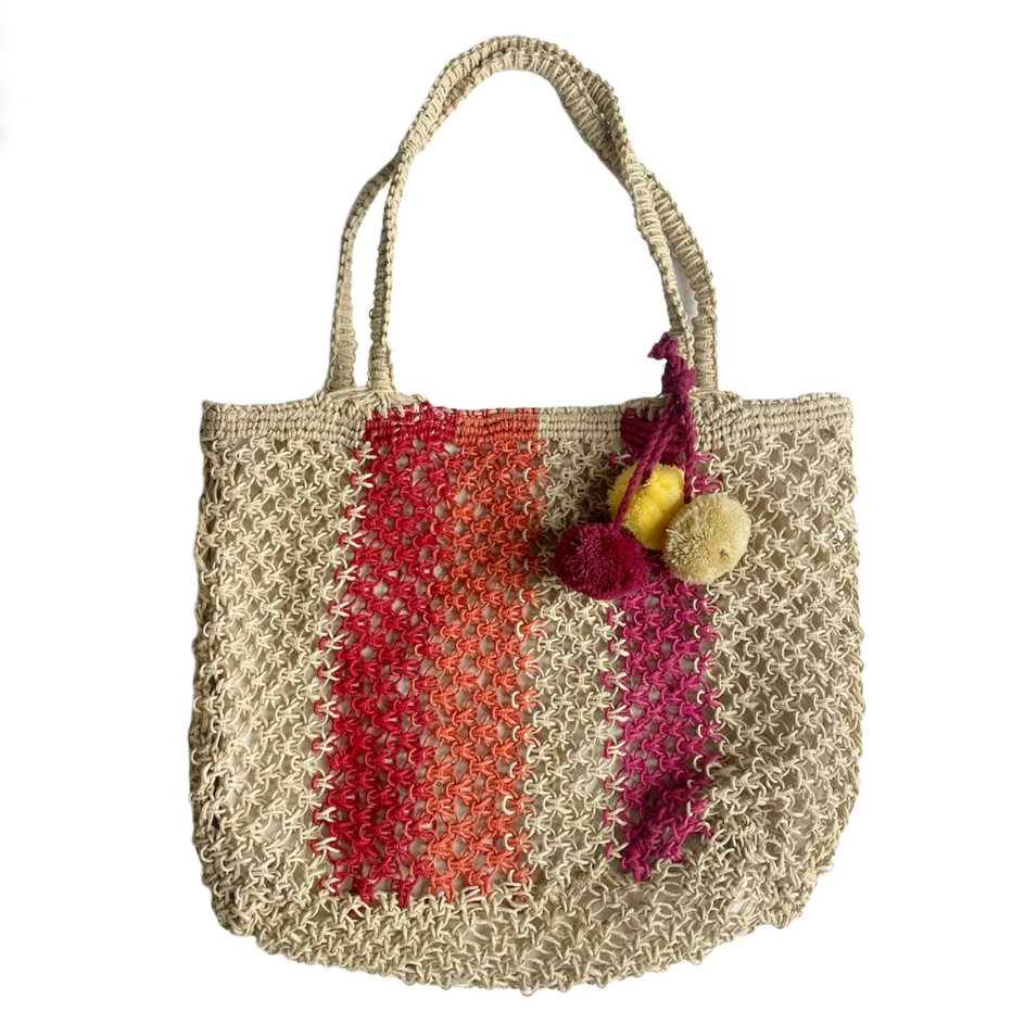 Zoda Pom Pom Pink Handbag