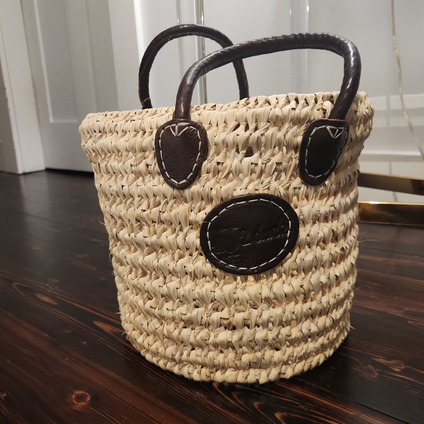 Round French Weaved Basket