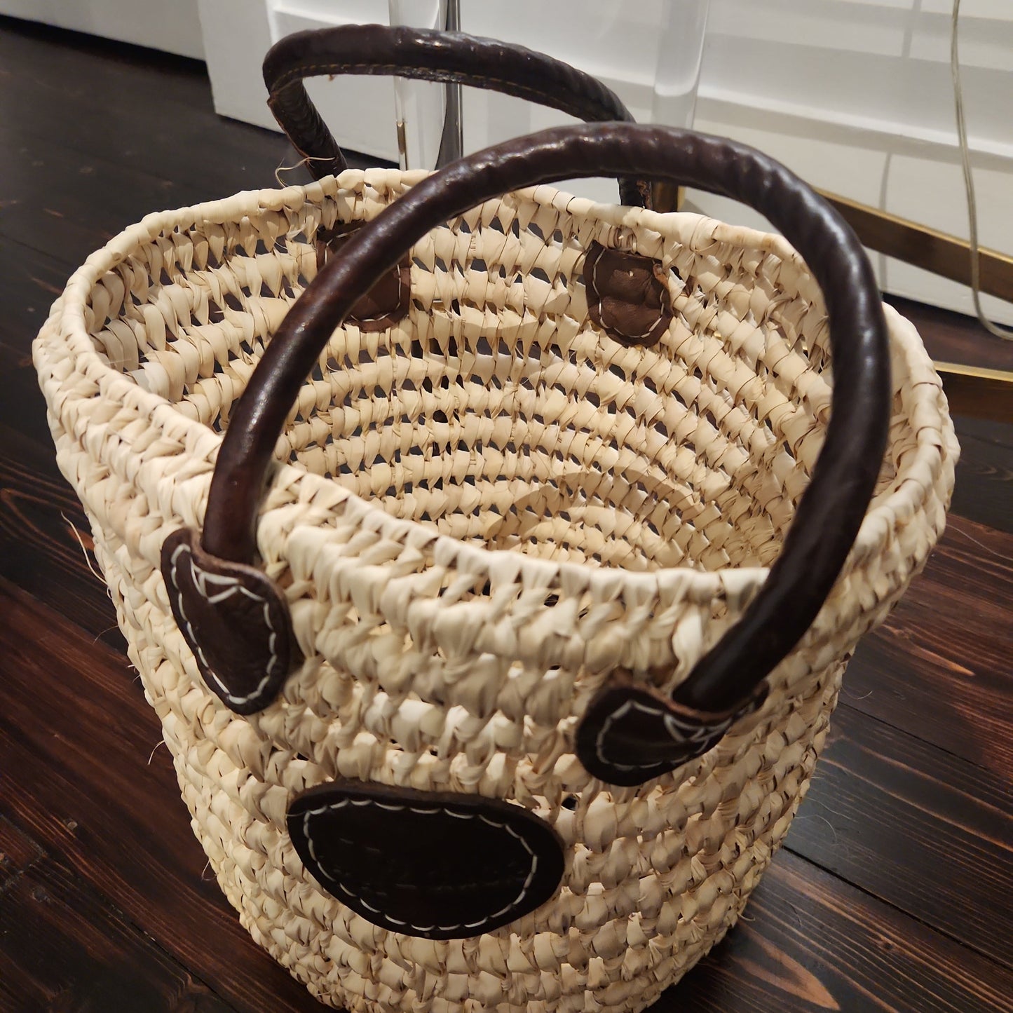 Round French Weaved Basket