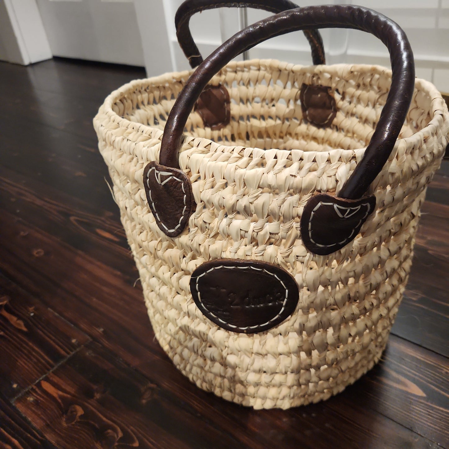 Round French Weaved Basket