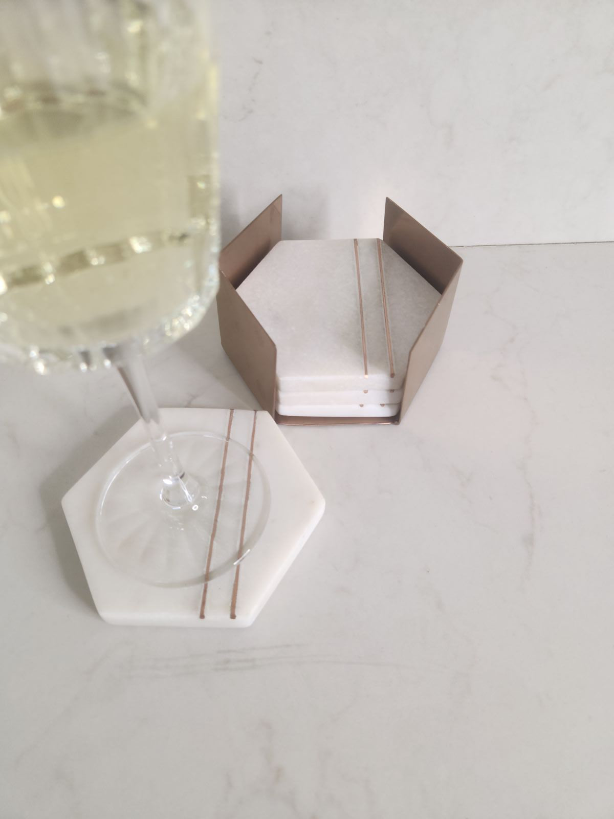 Copper/Marble Coasters