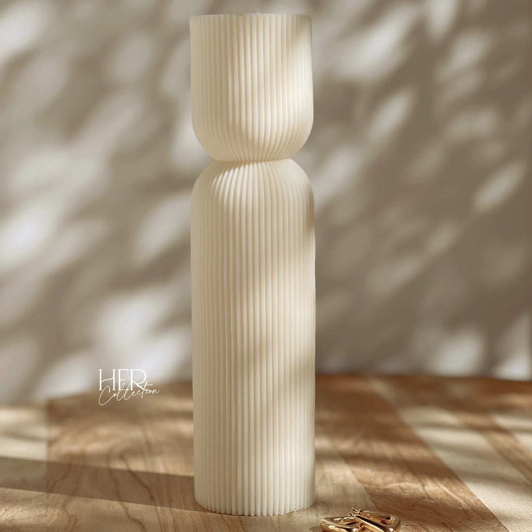 Hourglass Pillar Candle- Tall