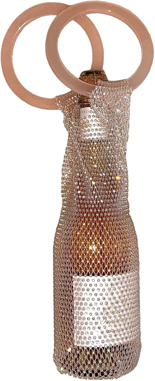 Sparkling Rhinestone Wine Tote