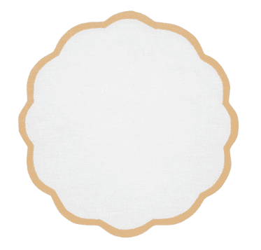 Valentina Placemats - White/Tan 4pk