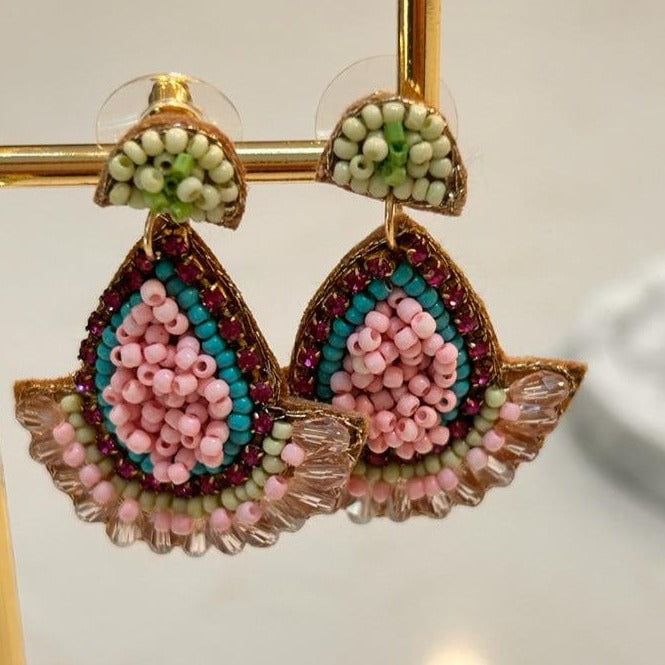 Beaded Earrings - Multicoloured