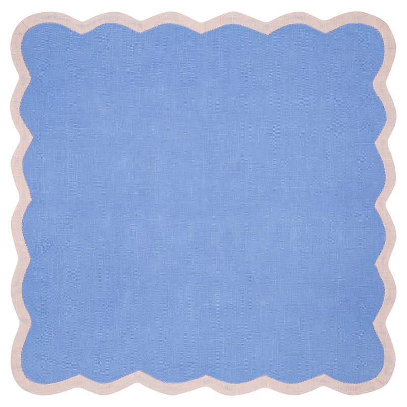 Valentina Napkins - Bel Air Blue/Cream 4pk