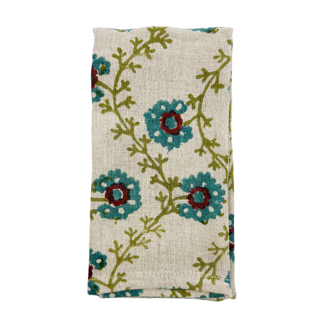 Perennial Flowering Napkin Set/4