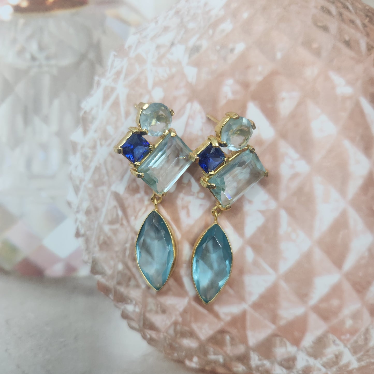 Estella Gem Earring Blue